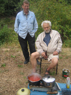 Paal and Paul at stove camp 2009